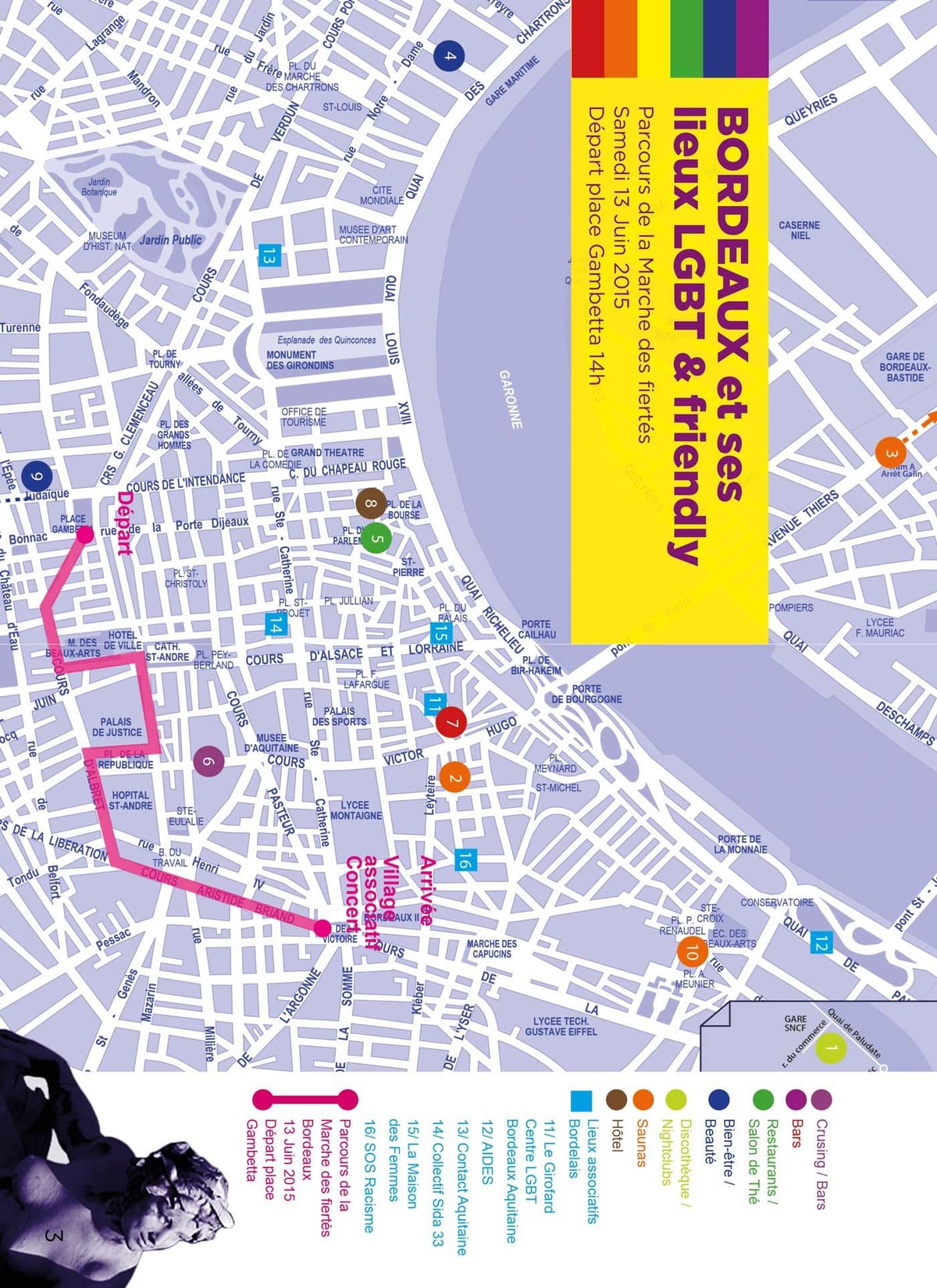 harta e Bordeaux gay hartë