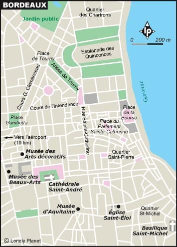 harta e Bordeaux kopsht