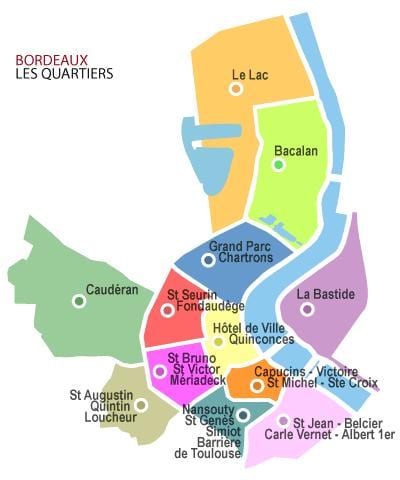 harta e Bordeaux lagje