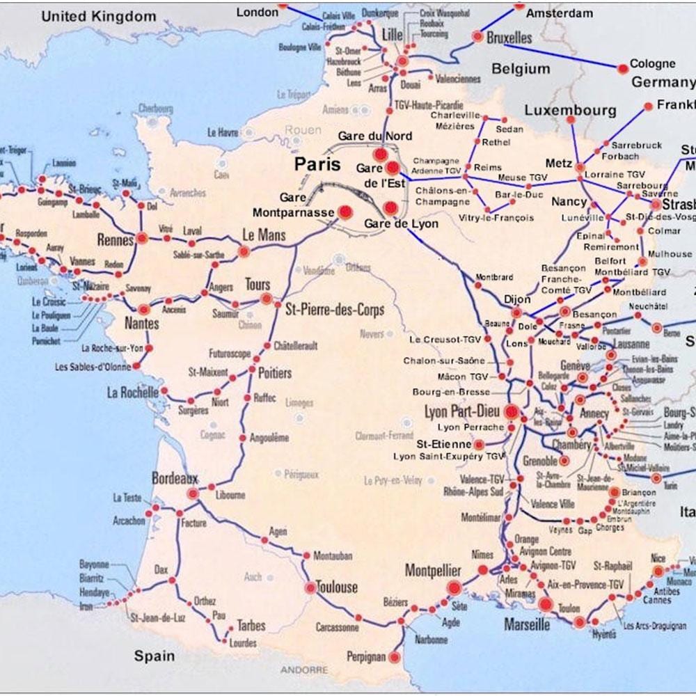 Bordeaux qytetit tramvaj hartë