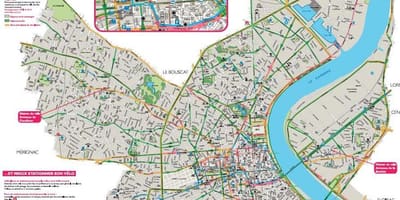 Harta e Bordeaux biçikletë