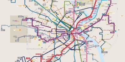 Harta e Bordeaux tranzit