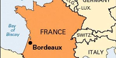 Bordeaux në hartë